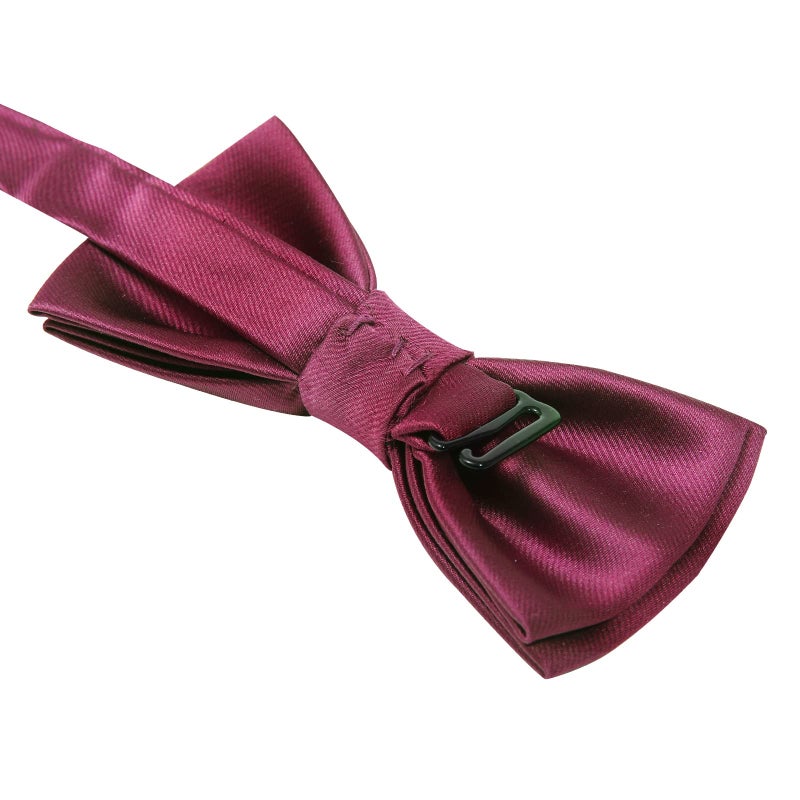 Kajeer Kids Boys Silk Bow Ties - Adjustable Bowtie for Baby Toddler Giftsï¼ˆWine Redï¼‰ - Image 3